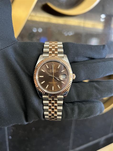 rolex datejust choclate